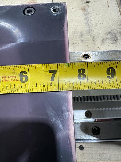 Used MECHATRONIC 56" TRAVLE LINEAR RAIL/RTU FOR LR MATE 200iD ROBOTS W/ FANUC SERVO MOTOR AND CABLES