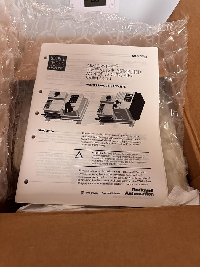 ALLEN BRADLEY 281E-F12Z-10B-RR REVERSING STARTER AND BASE