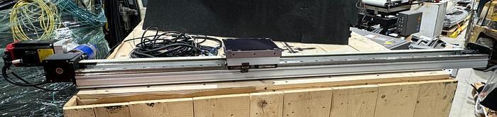Used MECHATRONIC 56" TRAVLE LINEAR RAIL/RTU FOR LR MATE 200iD ROBOTS W/ FANUC SERVO MOTOR AND CABLES