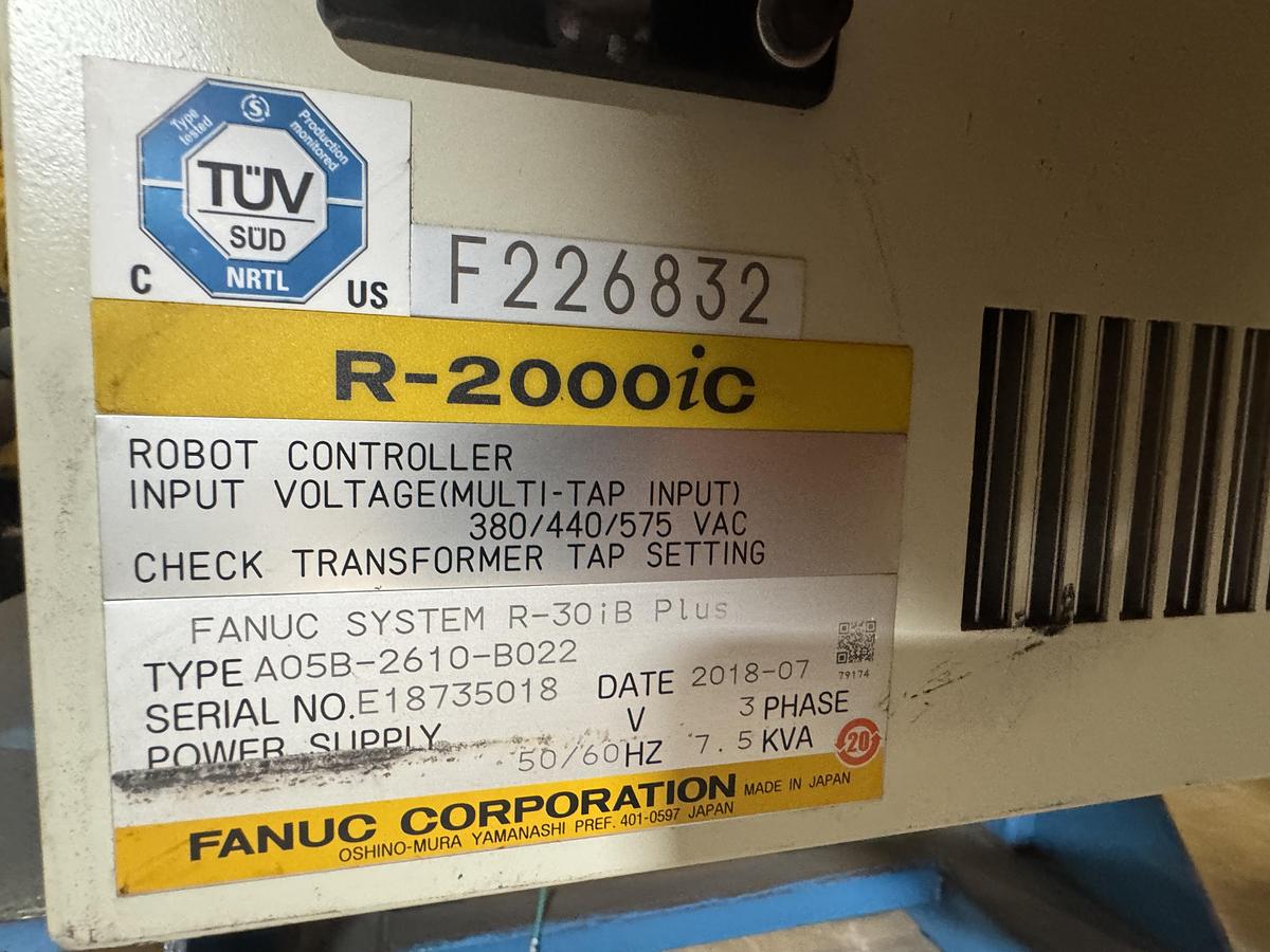 Used USED FANUC R-2000iC/210F 6 AXIS ROBOT R-30iB PLUS FOR SALE