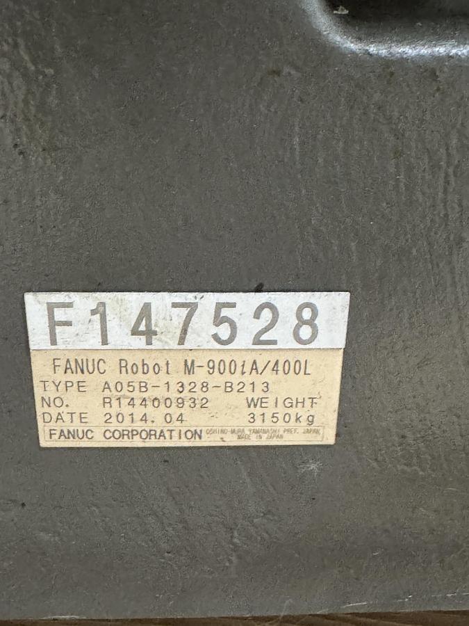 Used FANUC M900iA/400L 6 AXIS ROBOT WITH R-30iA CONTROL FOR SALE