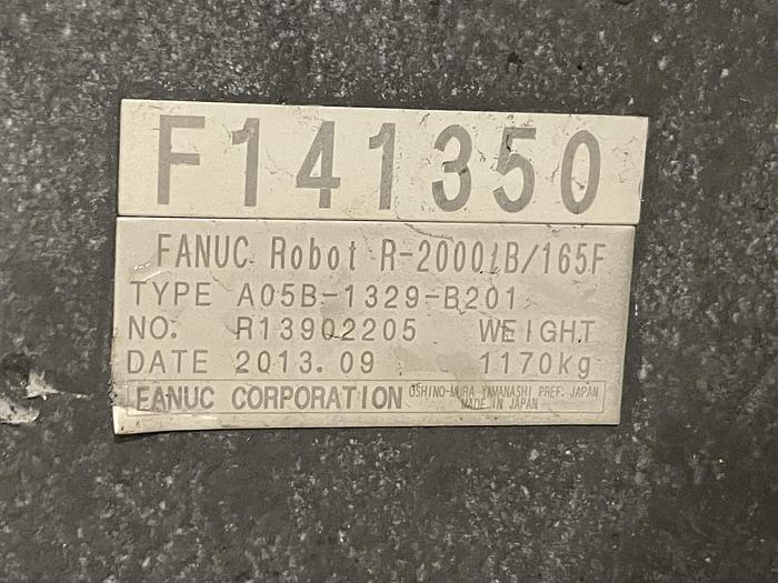 Used FANUC FANUC R-2000iB/165F 6 AXES ROBOT WITH FANUC R-30iB CONTROLLER AND VISION