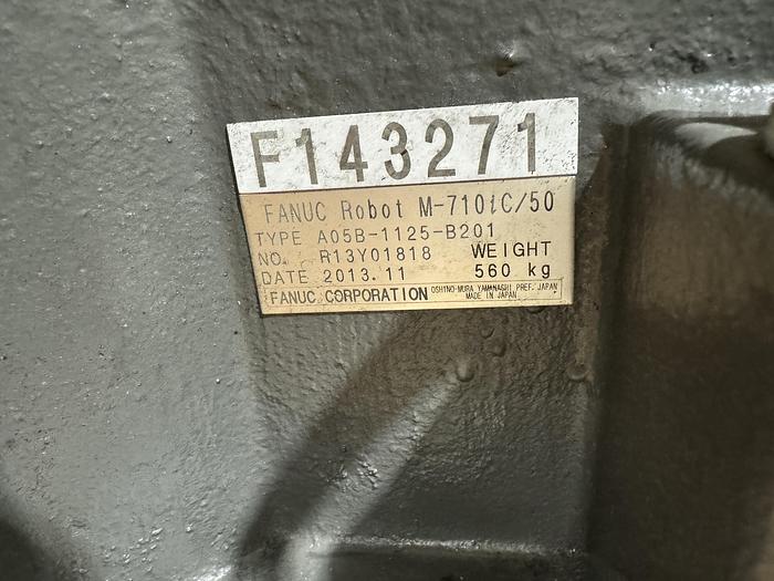 Used FANUC M-710iC/50 6 AXIS ROBOT WITH R-30iB CONTROLLER