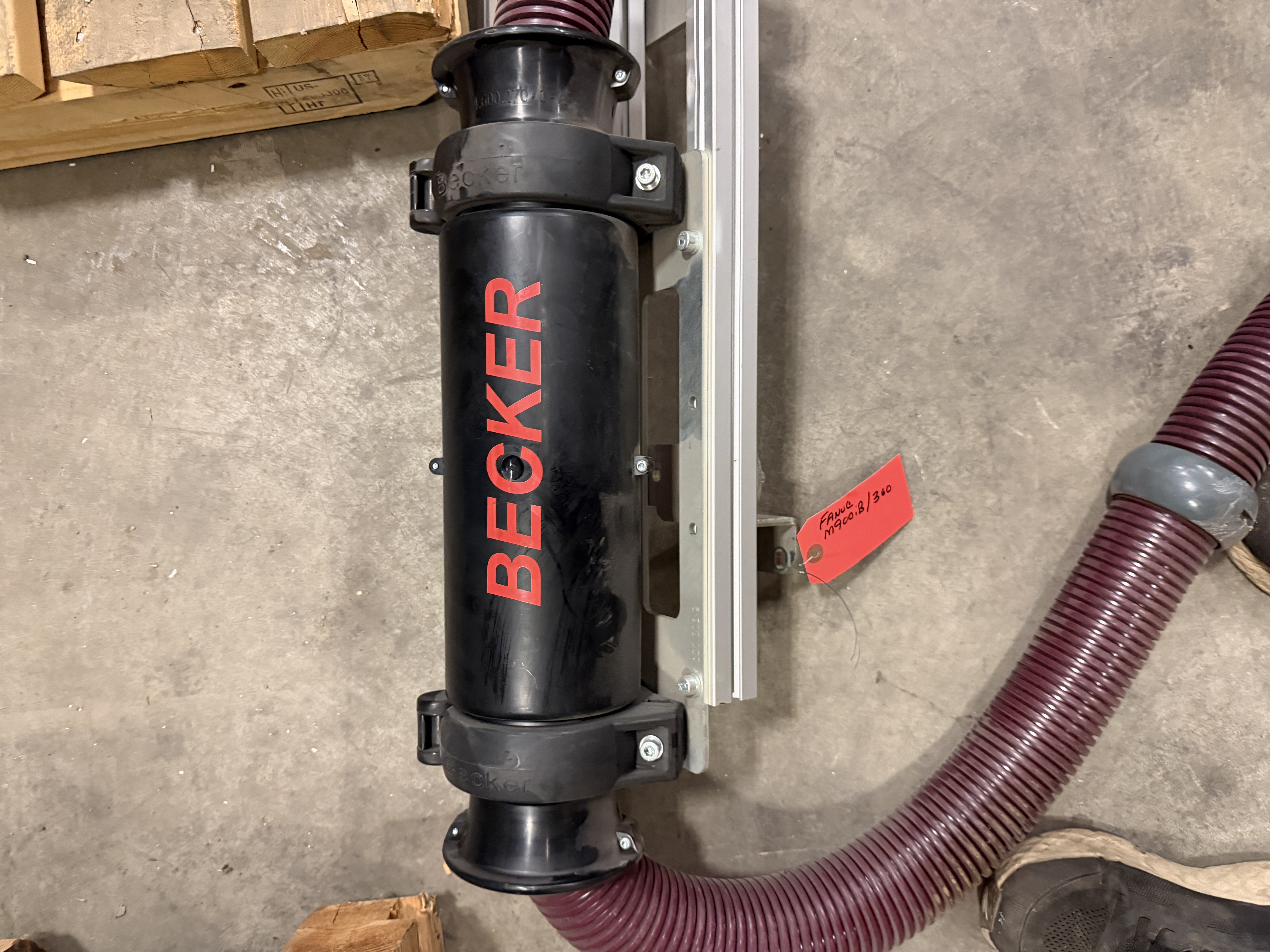 Used Becker Robot Dress Pack. Came off a Fanuc M900iB/360 