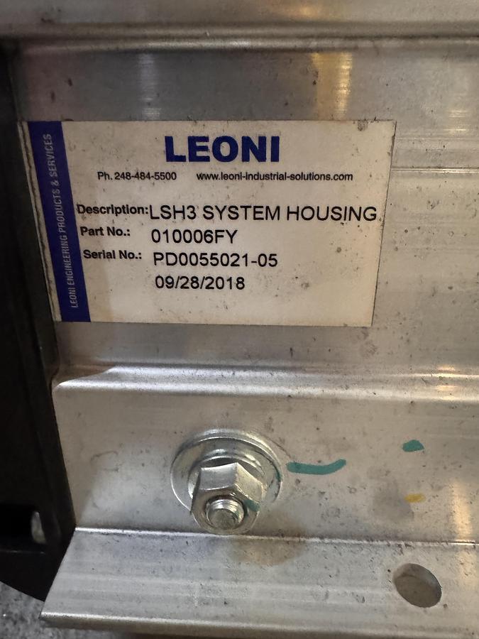 Used LEONI DRESS PACK PART NO. 01006FY. CAME OFF FANUC R2000iC/210F ARM