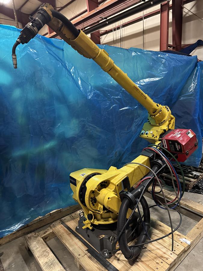 Used Fanuc M-710iC/12L 6 Axis 3 Meter Reach Mig Welding Robot With R-30iB Plus Control