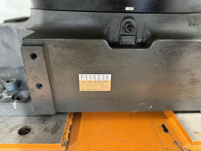 Used FANUC M-900iA/260L ROBOT ON 10' RTU WITH R-30iA CONTROLLER 