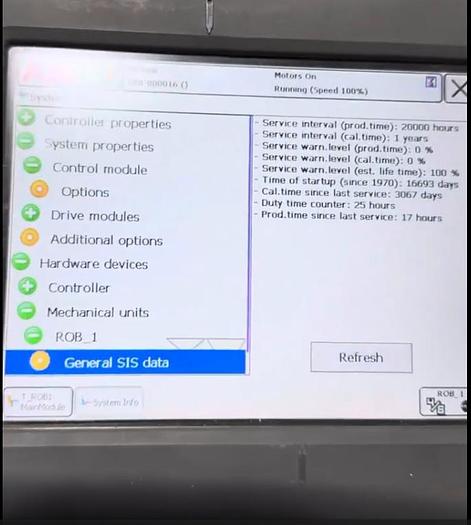 Used 2015 ABB IRB 120 WITH IRC5 CONTROLLER, PENDANT, CABLES, ONLY 25 HOURS