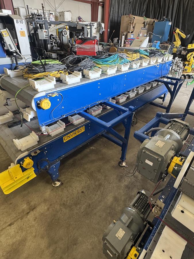 Used Zeta Group Engineering Double Stack Motorized Conveyor Systems