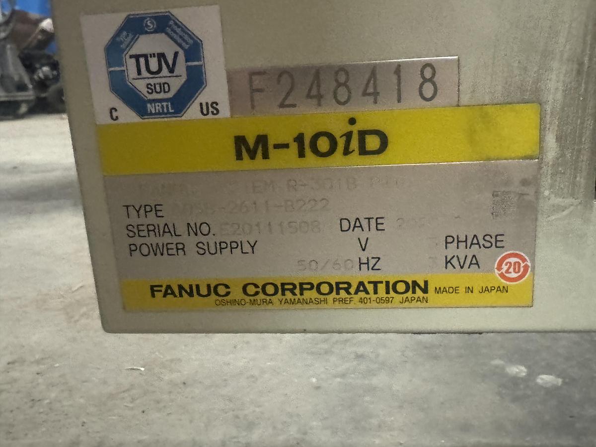 Used FANUC M-10iD/8L ROBOT WITH R30iB PLUS CONTROLLER, PENDANT, AND CABLES