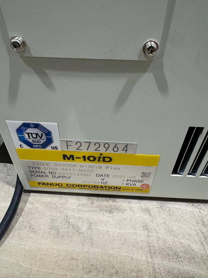 Used FANUC M-10iD/10L 6 AXIS ROBOT WITH R-30iB PLUS CONTROLLER, LIKE NEW