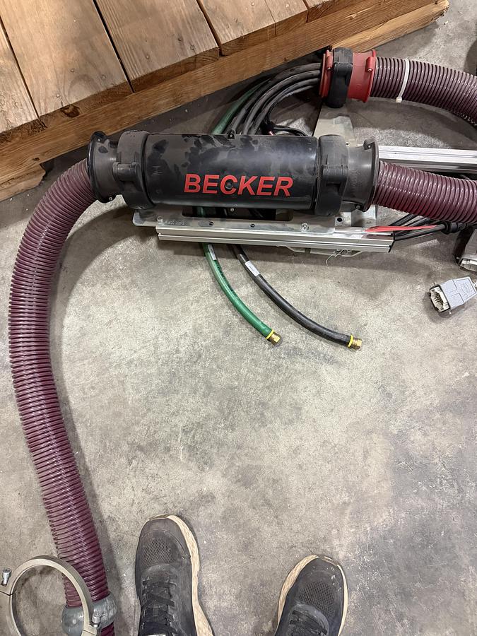 Used Becker Robot Dress Pack. Came off a Fanuc R2000iC/210F Robot