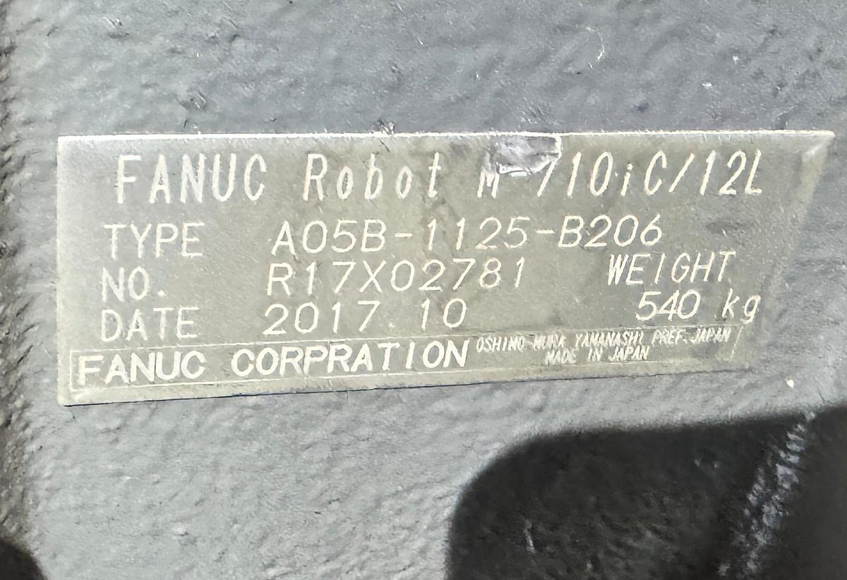 Used Fanuc M-710iC/12L 6 Axis 3 Meter Reach Mig Welding Robot With R-30iB Plus Control