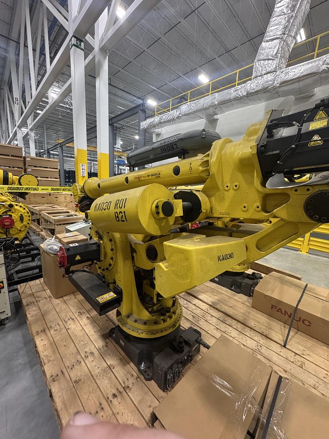 Used FANUC M900iA/400L 6 AXIS ROBOT WITH R-30iA CONTROL FOR SALE