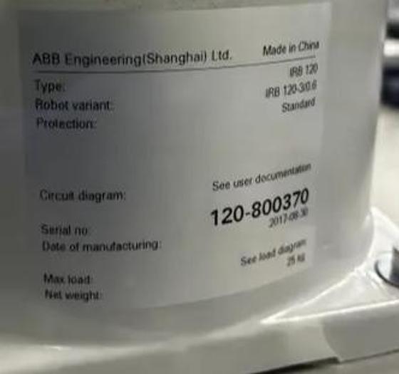Used ABB IRB 120 6 AXIS CNC ROBOT WITH IRC5 CONTROLLER