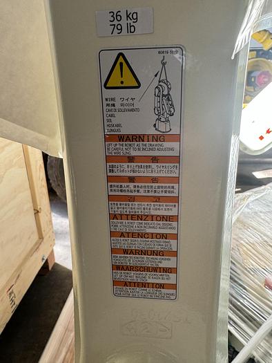 Used KAWASAKI RS007L ROBOTS NEW NEVER USED WITH F CONTROLLERS, TEACH PENDANTS, AND CABLES