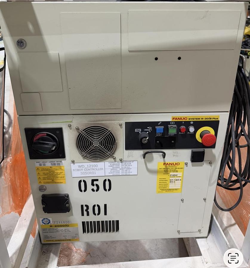 Used FANUC R-2000iC/210F robot, R-30iB Plus Controller, 2021, Used