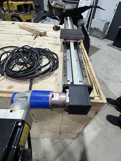 Used MECHATRONIC 56" TRAVLE LINEAR RAIL/RTU FOR LR MATE 200iD ROBOTS W/ FANUC SERVO MOTOR AND CABLES
