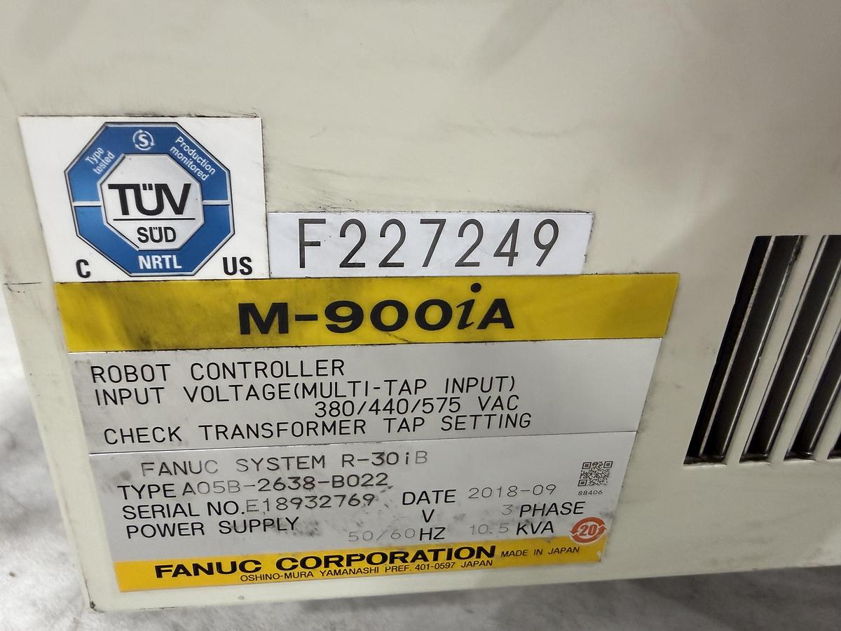 Used FANUC M-900iA/260L Robot, R-30iB Controller, Used, 2018