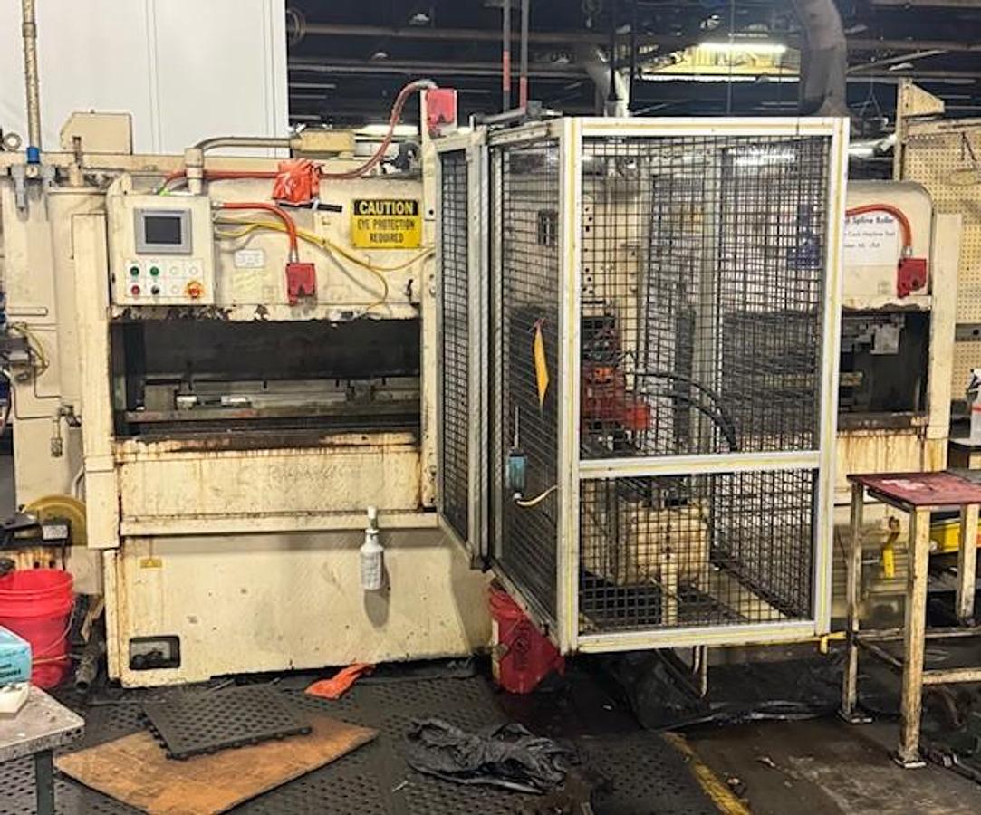 Used ANDERSON COOK 350 48" SPLINE ROLLER WITH UNDER ARM SUPPORT AND 40 HP MAIN MOTOR