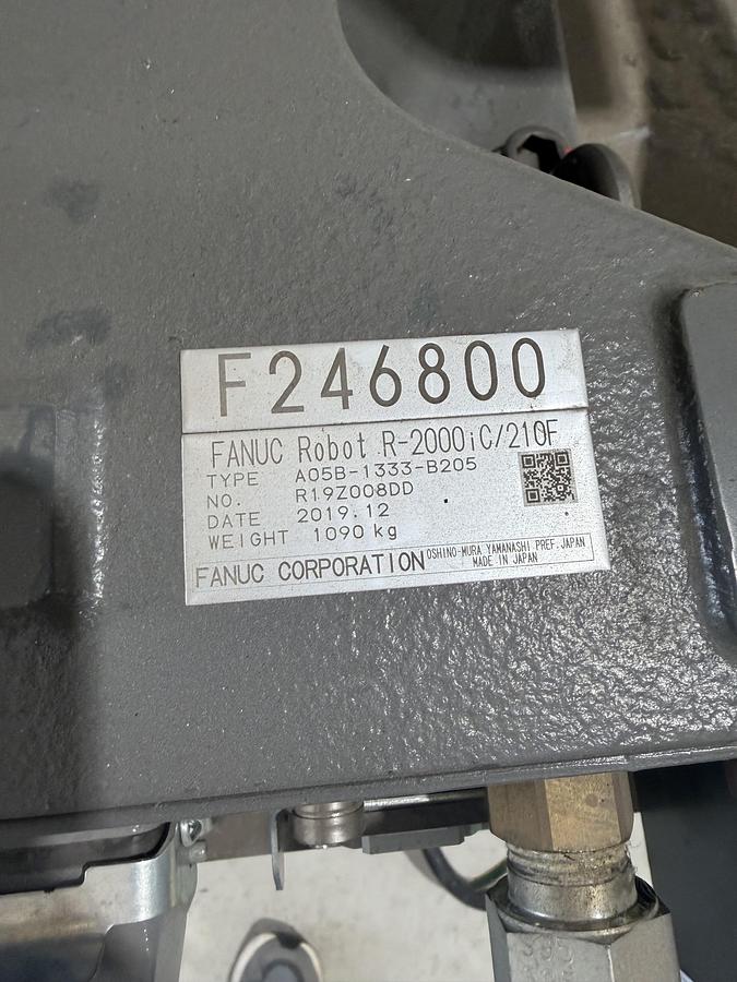 Used FANUC R-2000iC/210F robot, R-30iB Plus Controller, 2019, Used