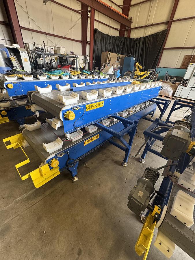 Used Zeta Group Engineering Double Stack Motorized Conveyor Systems