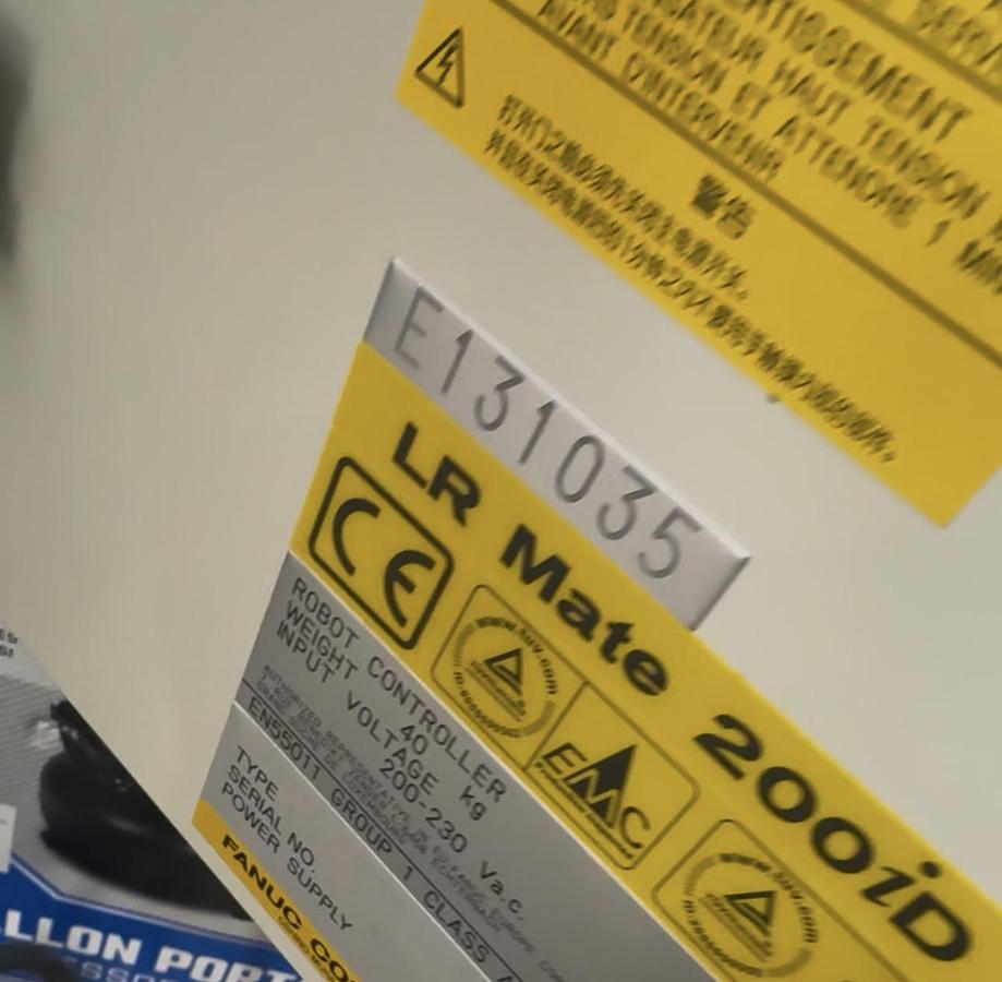 Used FANUC LR MATE  200iD/7L 6 AXIS ROBOT WITH R-30iB PLUS CONTROL FOR SALE