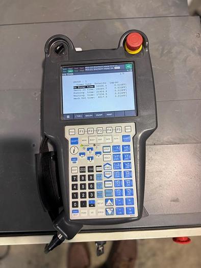 Used FANUC M10iA/12 6 AXIS ROBOT CELL WITH R-30iB PLUS CONTROLLER 2 PASS THRU CONVEYORS