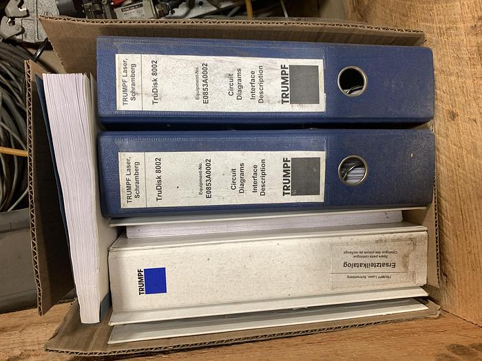 Used TRUMPF TRUDISK 8002 LASER