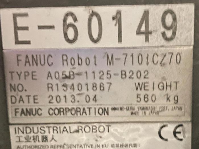 Used Fanuc M-710iC/70 6 axis robot with R-30iA Control for sale