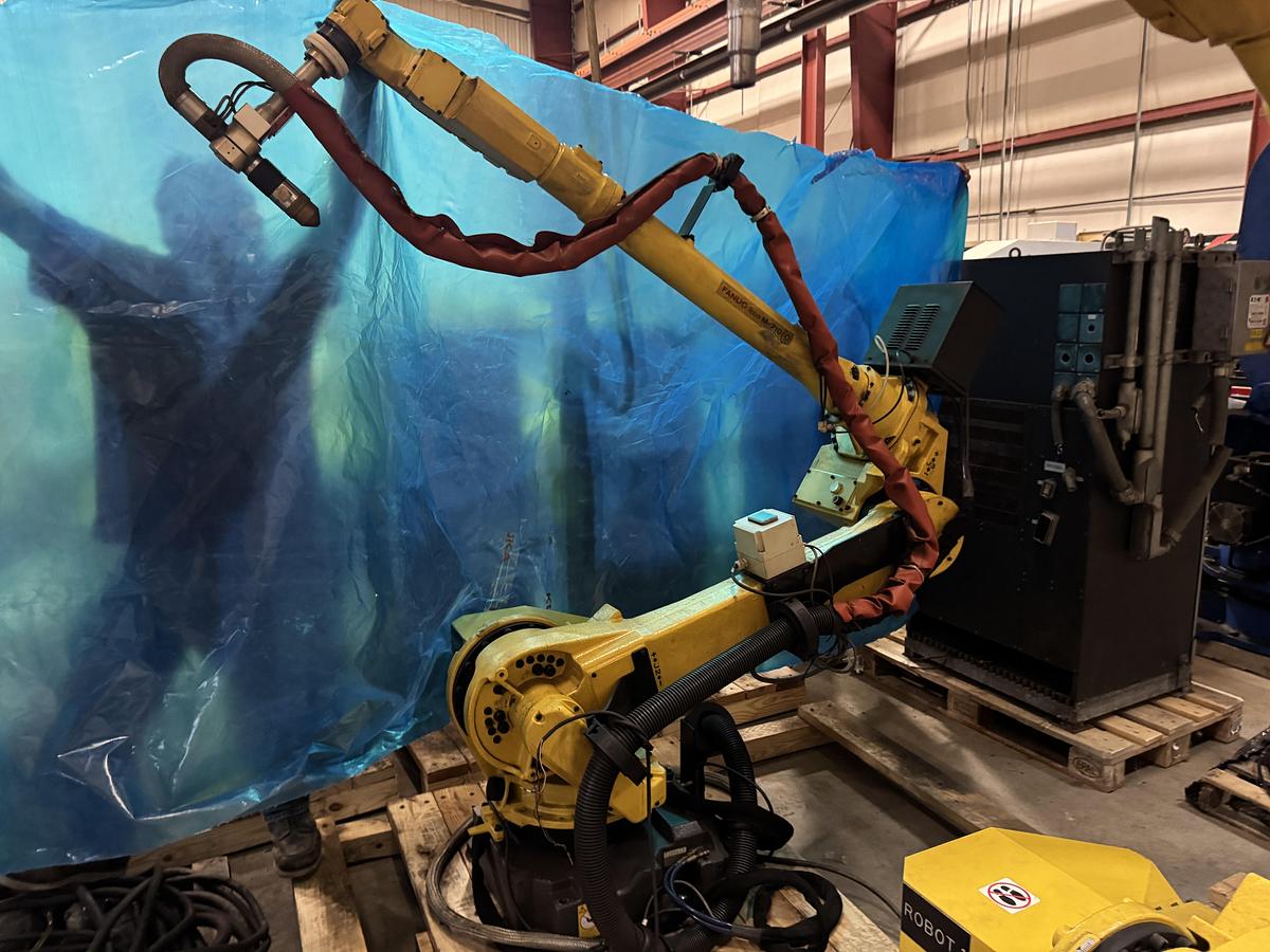 Used Fanuc M-710iC/12L 6 Axis 3 Meter Reach Plasma Cutting Robot With R-30iB Plus Control