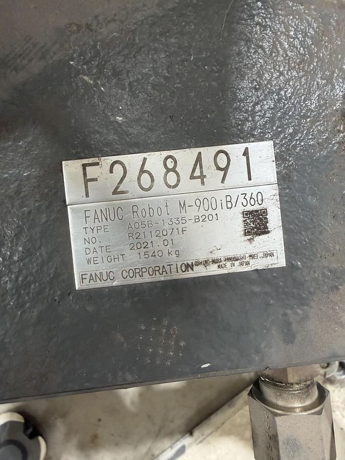 Used Fanuc M-900iB/360 Robot, R-30iB Plus Controller, 2021