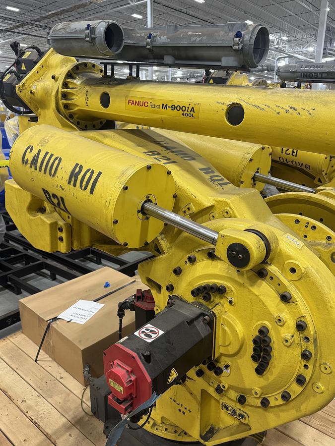 Used FANUC M900iA/400L 6 AXIS ROBOT WITH R-30iA CONTROL FOR SALE