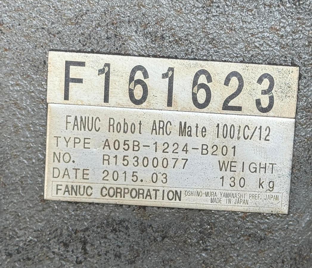 Used GENESIS/FANUC ARCMATE 100iC/12 R-30iB DUAL TRUNNION ARC WELDING CELL 2015