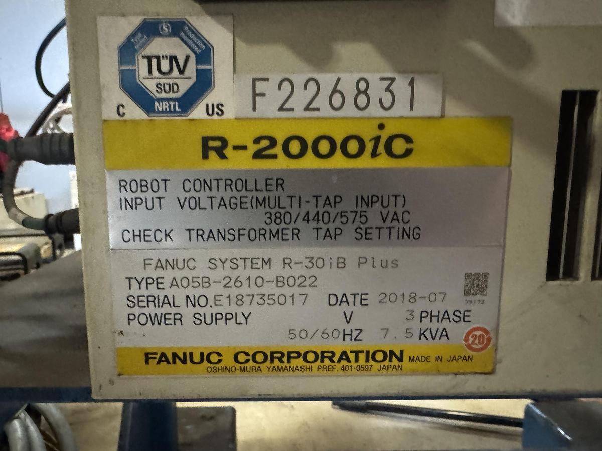 Used USED FANUC R-2000iC/210F 6 AXIS ROBOT R-30iB PLUS FOR SALE