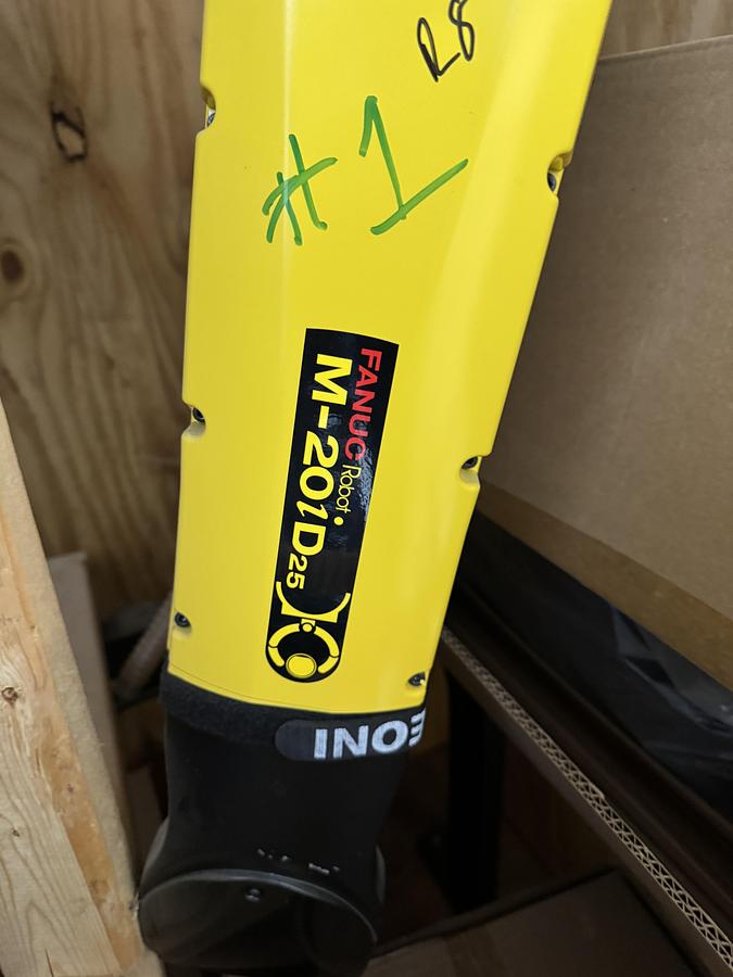 Used FANUC M-20iD/25 ROBOT WITH R-30iB PLUS CONTROLLER, PENDANT, CABLES.  NEVER IN PRODUCTION!