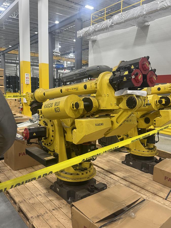 Used FANUC M-900iA/400L 6 AXIS ROBOT WITH R-30iA CONTROL FOR SALE