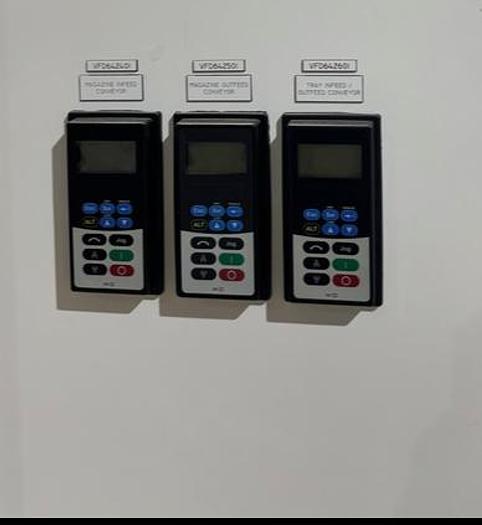 Used FANUC M10iA/12 6 AXIS ROBOT CELL WITH R-30iB PLUS CONTROLLER 2 PASS THRU CONVEYORS