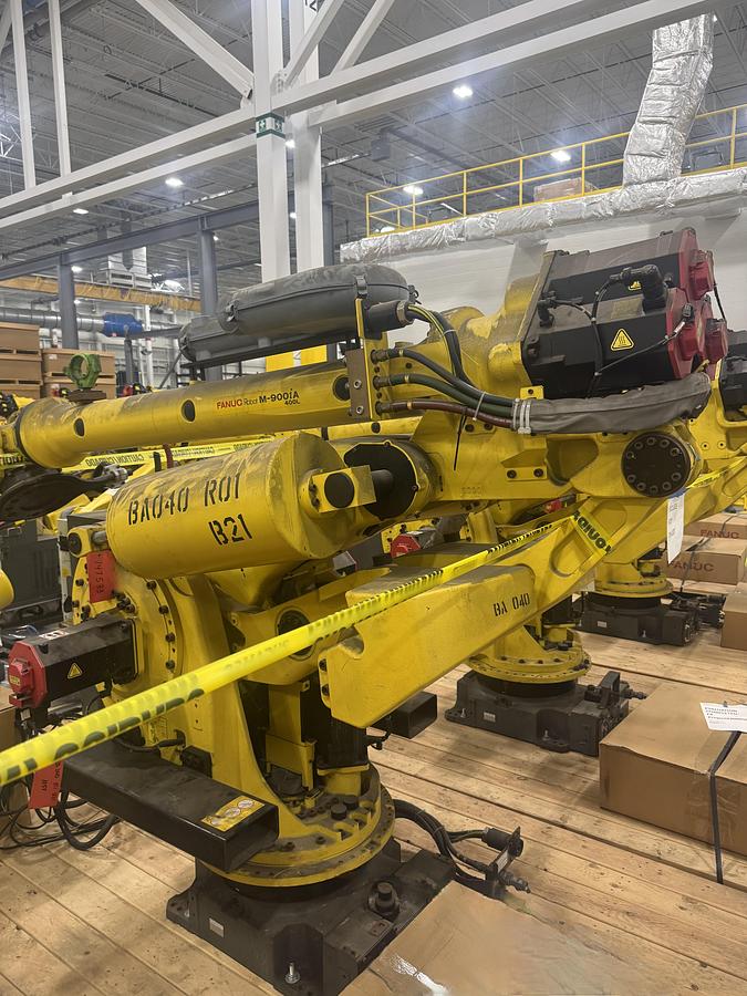 Used FANUC M-900iA/400L 6 AXIS ROBOT WITH R-30iA CONTROL FOR SALE