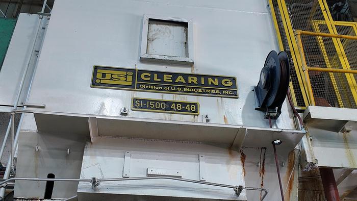 Used CLEARING 1500 TON S1-1500-48-48 STRAIGHT SIDE SINGLE CRANK PRESS