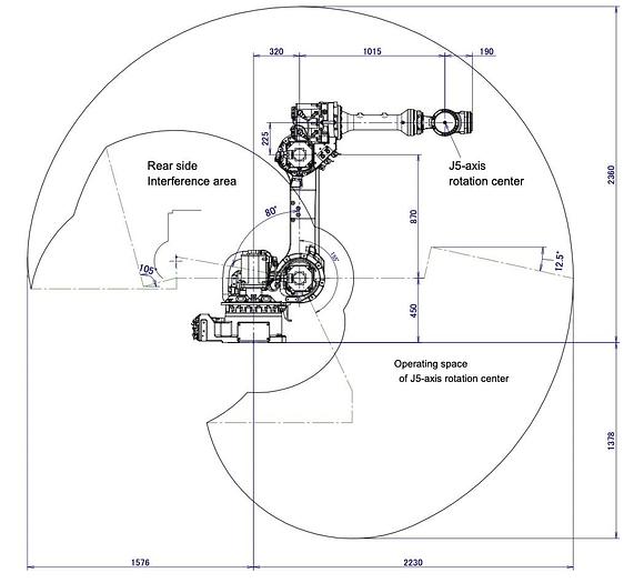 Used FANUC R-1000iA/100F 6 AXIS ROBOT WITH R30iA CONTROLLER #104883