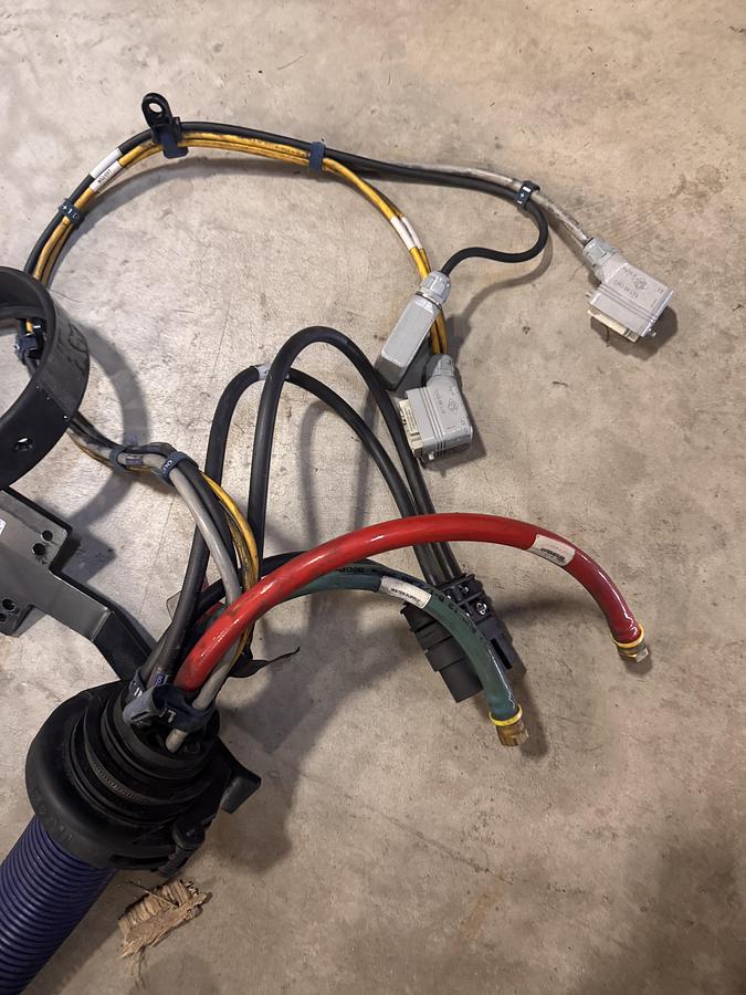 Used LEONI DRESS PACK PART NO. 01006FY. CAME OFF FANUC R2000iC/210F ARM