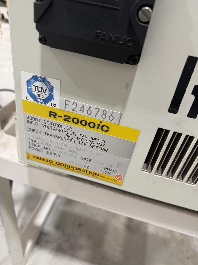 Used FANUC R-2000iC/210F robot, R-30iB Plus Controller, 2019, Used