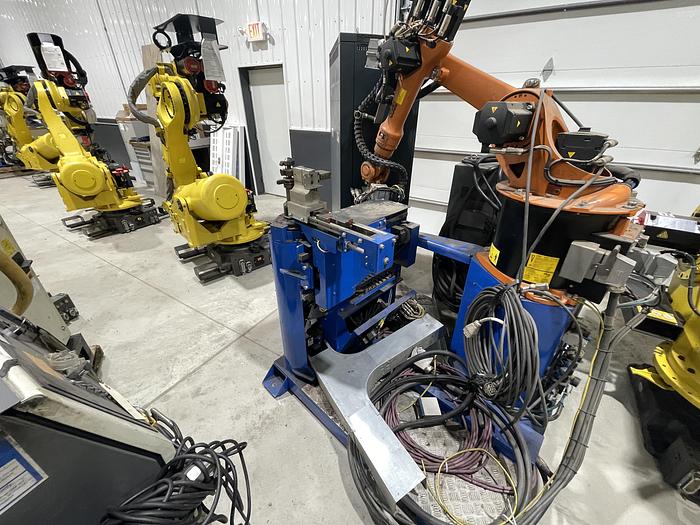 Used KUKA KR16-6 ROBOTIC TUBE BENDING CELL WITH KRC4 CONTROLLER, TEACH PENDANT, CABLES