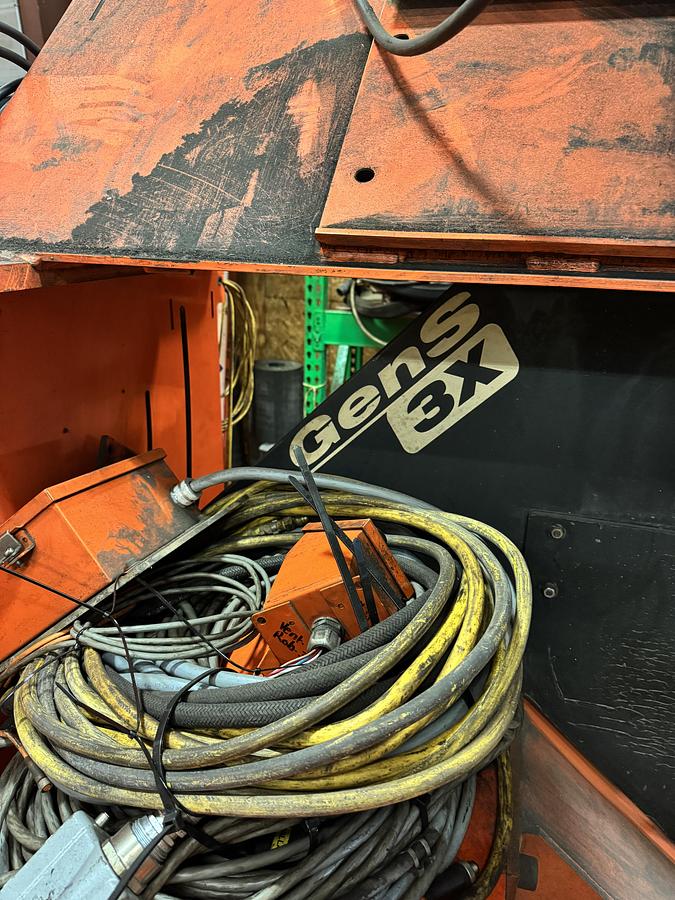 Used GENESIS SYSTEM 3X DUAL TRUNION MIG WELDING CELL WITH 2 ARC MATE 100iC R-30iB ROBOTS