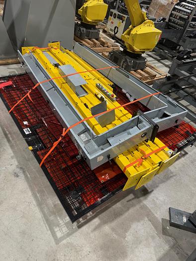 Used FANUC ARC MATE 120iD/12L, DUAL ARM, NEVER USED, R30iB PLUS, LINCOLN R450 WELDING POWER SUPPLY, TILT TURN POSITIONER