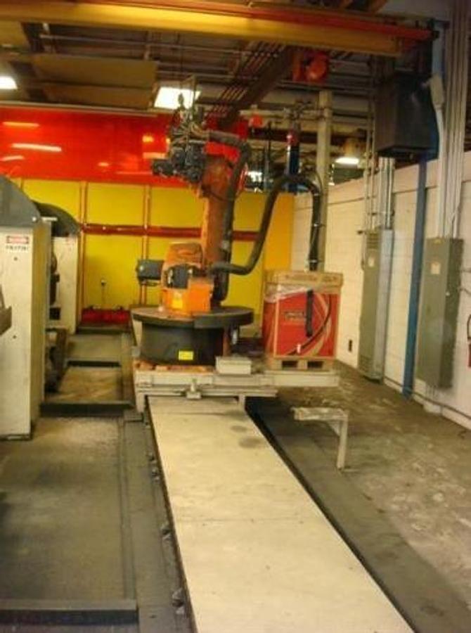Used GENESIS DUAL TRUNNION ROBOTIC WELD CELL WITH KUKA KR 30 L15/2 ROBOT