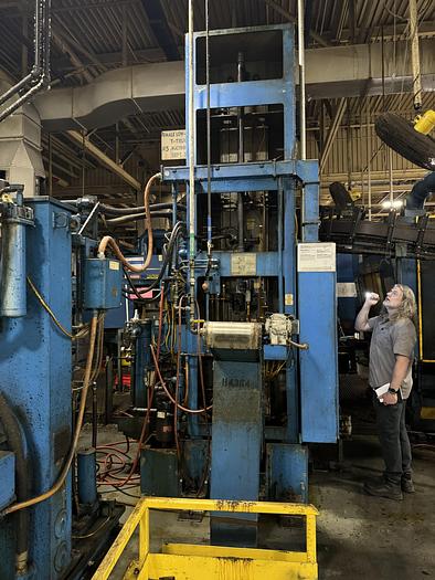 Used BMS CELLMATE BMCM15-48 VERTICAL TABLE UP DUAL STATION BROACHING MACHINE