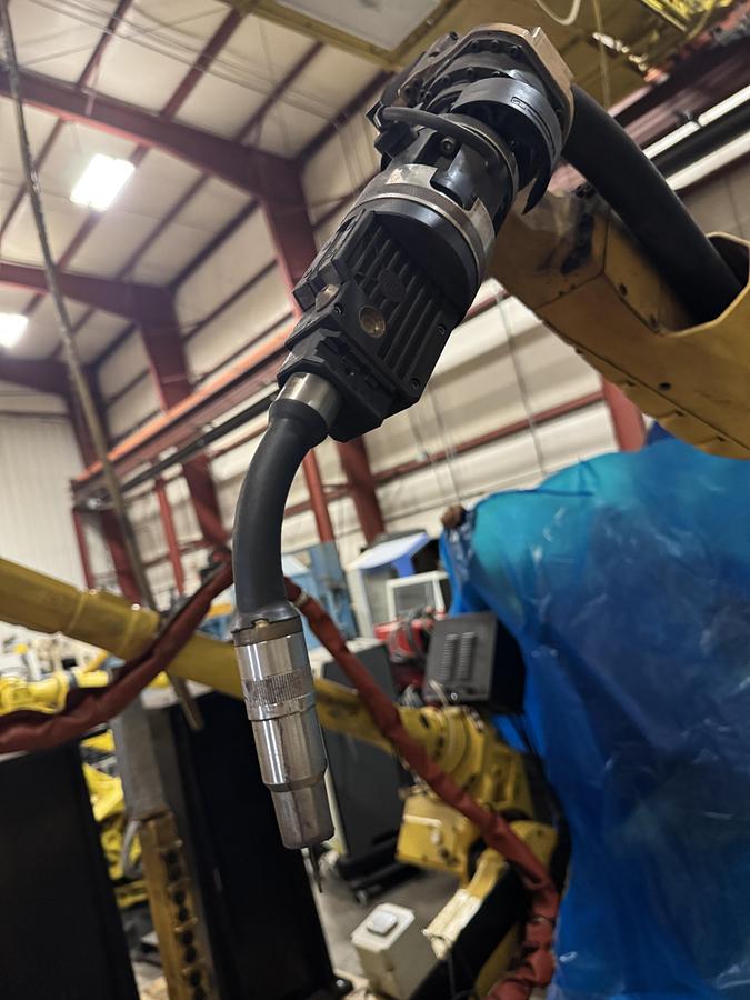Used Fanuc M-710iC/12L 6 Axis 3 Meter Reach Mig Welding Robot With R-30iB Plus Control