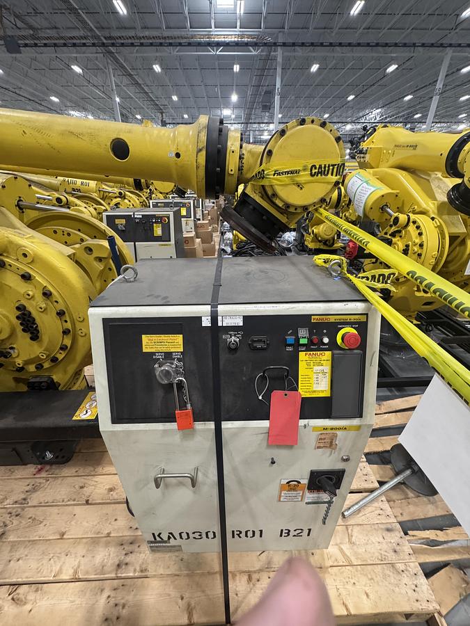 Used FANUC M900iA/400L 6 AXIS ROBOT WITH R-30iA CONTROL FOR SALE